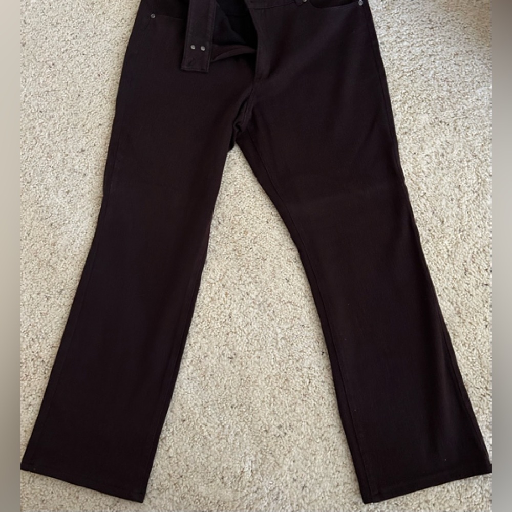 NWOT Coldwater Creek Classic Fit Straight Leg Brown size 14  29”length